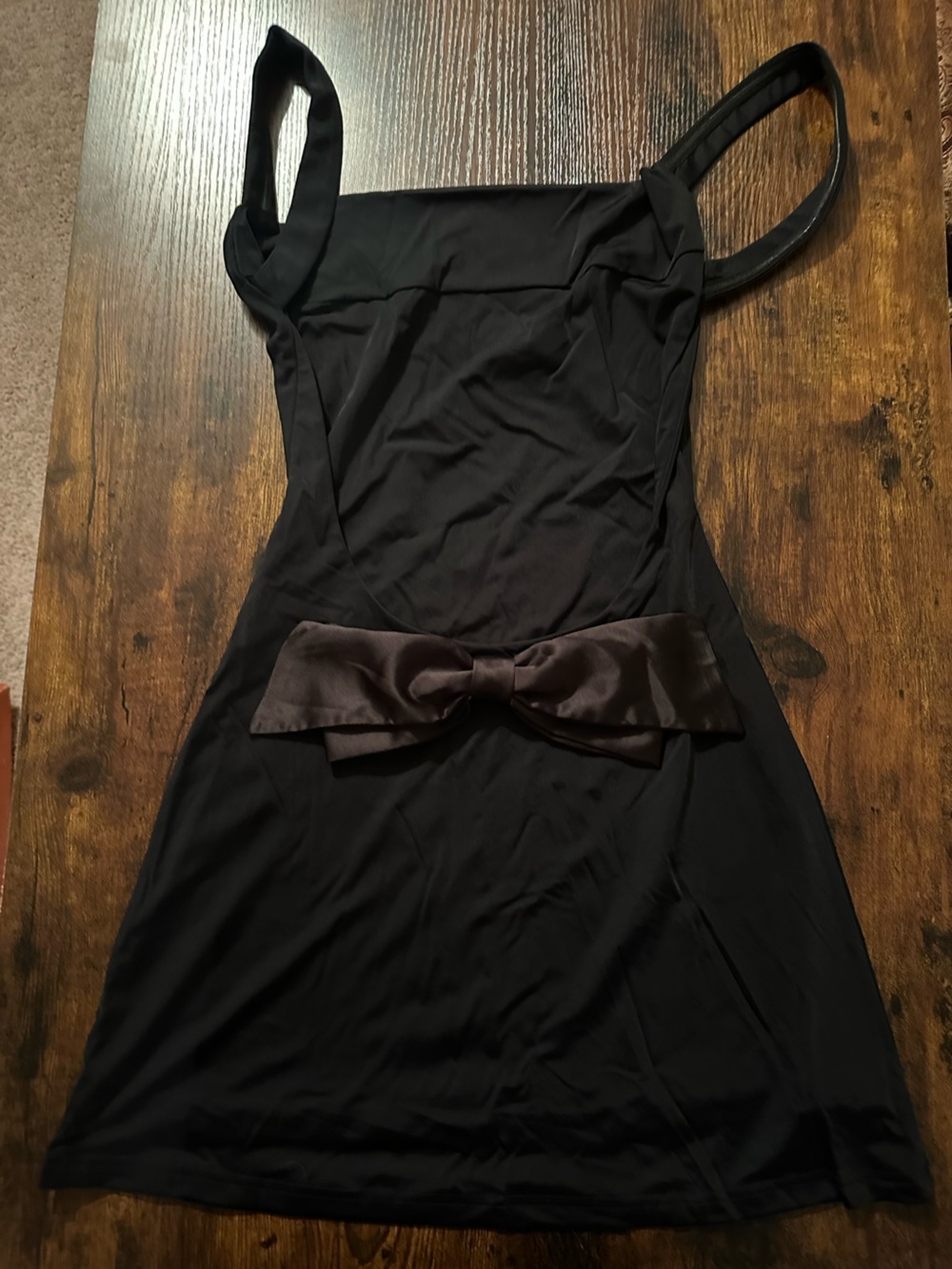 Edikted Black Mini Square-Neck Dress - Picture 2 of 3